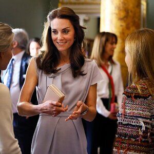 LK Bennett Nina Clutch Bag in Trench, ASO Kate Middleton